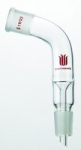 Synthware distilling adapter with 105 degree bend, top Joint: ST/NS 14/20, bottom Joint: ST/NS 14/20