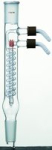 Synthware coil-style reflux condenser with removable hose connections, Joint: ST/NS 14/20, hose size