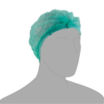 Pal Non-Woven Mob Caps - Green
