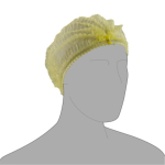 Pal Non-Woven Mob Caps - Yellow
