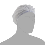 Pal X Large Non-Woven Mob Caps - White