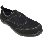 Tegid Black slip on safety trainers Black Size 5