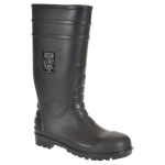 Full Safety Black wellington Boots Size 8