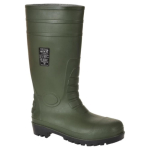 Full Safety Green wellington Boots  Size 4