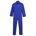 Royal Blue Standard Poly Cotton Coverall 65% Polyester 35% Cotton Size Large Regular