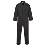 Black Standard Poly Cotton Coverall 65% Polyester 35% Cotton Size Large Regular