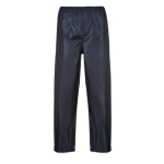 Navy Adult Rain Trousers 100% Polyester PVC Coated Size Medium