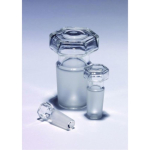 Quickfit Hollow-blown Hexagonal Head Glass Stopper - Cone Size 14/23