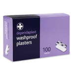 Dependaplast washproof plasters assorted box of 100 (for BS8599-1 kits)