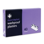 Dependaplast washproof plasters assorted box of 40 (for BS8599-1 kits)