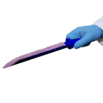 SteriWare Powder Spatula 250mm BLUE. Box of 100
