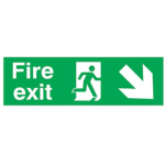 Sign 150x450mm Fire Exit Symb..
