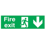 Sign 150x450mm Fire Exit Symb..