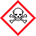 100x100mm Toxic GHS sheet