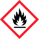 100x100mm Flammable GHS roll