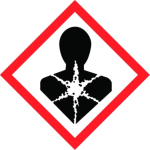 100x100mm Health Hazard GHS roll