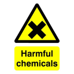 Sign 210x148mm Harmful Chemic..