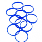 Pouring Ring for 2070 Simax Bottles, Blue,  Autoclavable to 140 Deg C