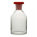 Reagent Glass Bottle Clear Narrow Neck with  Plastic Stopper - 250mL