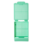 Simport M499 Biopsy Embedding Cassette with 45 Deg Writing Area - Green