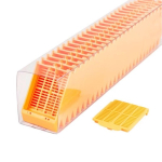 Simport M485 Histosette II Tissue Processing  Cassette in Quickload Sleeve - Peach