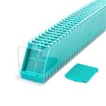Simport M486 Histosette II Biopsy Embedding  Cassette in Quickload Sleeve - Aqua