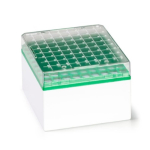 Simport Cryostore Box, Series 581, Green Grid, for 81x 3-5mL Cryotubes