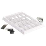 Simport SlideTray for Microscope Slides - White