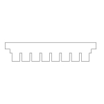 SLS Flowgen Comb 8 Sample 1mm Thick