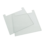 SLS Flowgen 19 x 20cm Notched Glass Plates 2mm Thick Pack of 2
