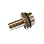 Hose tail for use with drain tap for connecting to 12mm i/d laboratory tubing