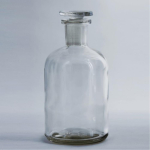SLS Select Reagent Bottle Narrow Mouth 100mL Clear With Glass Stopper