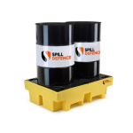 2 Drum Spill Pallet 122cm x 82cm x 33cm 240L Sump