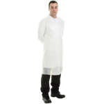 PE Disposable Aprons On A Roll White 20microns 69 X 138cm