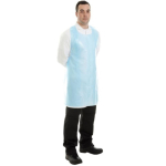 PE Disposable Aprons On A Roll Blue 20microns 69 x 122cm