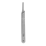 Swann-Morton No 4 Scalpel Handle - Stainless Steel;  Non Sterile; Individually Wrapped