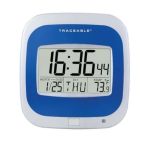Traceable Wall-Mount Digital Clock/Calendar/Thermometer with Calibration