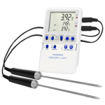 Traceable Memory-Loc Datalogging Thermometer with Calibration; 2 Stainless Steel Probes