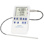 Traceable Memory-Loc Datalogging Low-Temp Thermometer with Calibration; 1 Stainless Steel Probe