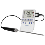 Traceable High-Accuracy RTD General Purpose Digital Thermometer with Calibration; 1 Stainless Steel
