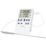 Traceable Extreme-Accuracy Digital Thermometer with Calibration; 25Deg C; 1 Stainless Steel Probe