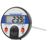 Traceable Jumbo-Display Thermometer with Calibration; +/-0.3Deg C accuracy at tested points; 1 Pierc