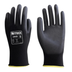 Unigloves 290B PU Palm Coated Gloves - Black - Size 7