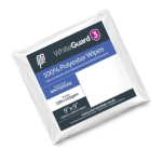 WhiteGuard 3 Laundered Polyester Non-Folded Wipes Non-Sterile - 9x9"