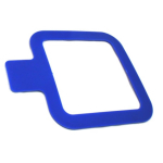 Sterile Plastic Template 10x10cmsq Blue Plastic Ind Wrap