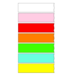 Time Tape Labelling Tape Rainbow Pack - 25mm x  12.7m - 2x White, 2x Yellow, 2x Green, 2x Blue, 2x R