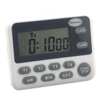 Dual Timer and Clock with two 24 hour countdown timers