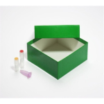 Bravo Freezer Boxes Undivided - 133 x 133 x 50mm - Plastic coated - Green
