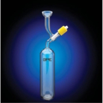 J Young Sample Flask With High Performance O-ring Tap and Cup Joint Joint Size: 19 50mL