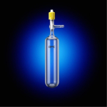 J Young Sample Flask Cylindrical With High Performance Fine Thread Tap 50mL